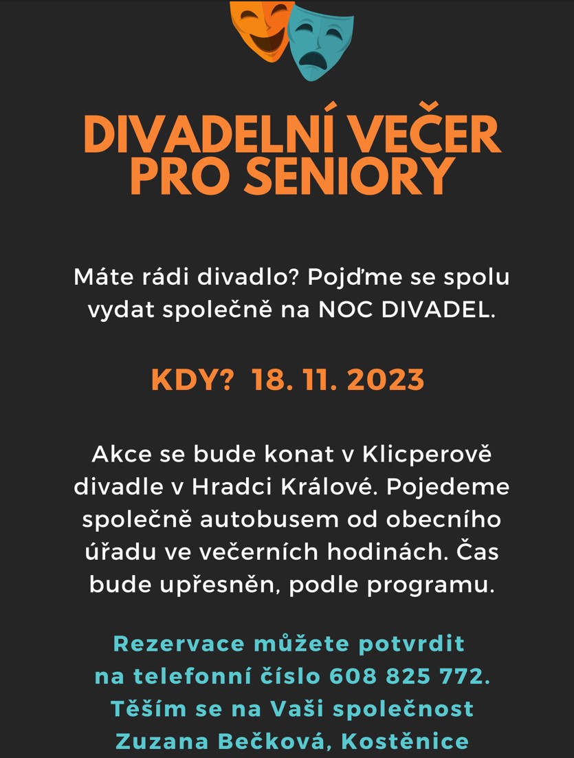 Divadelní večer<br>pro seniory