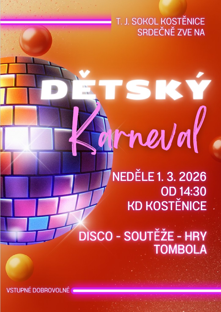 Dětský karneval<br>2026 Dětský karneval<br>2026