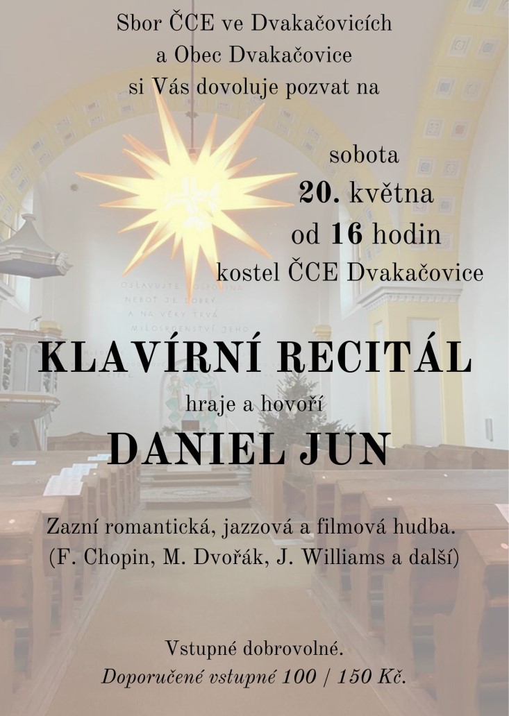 Klavírní recitál<>Daniel Jun