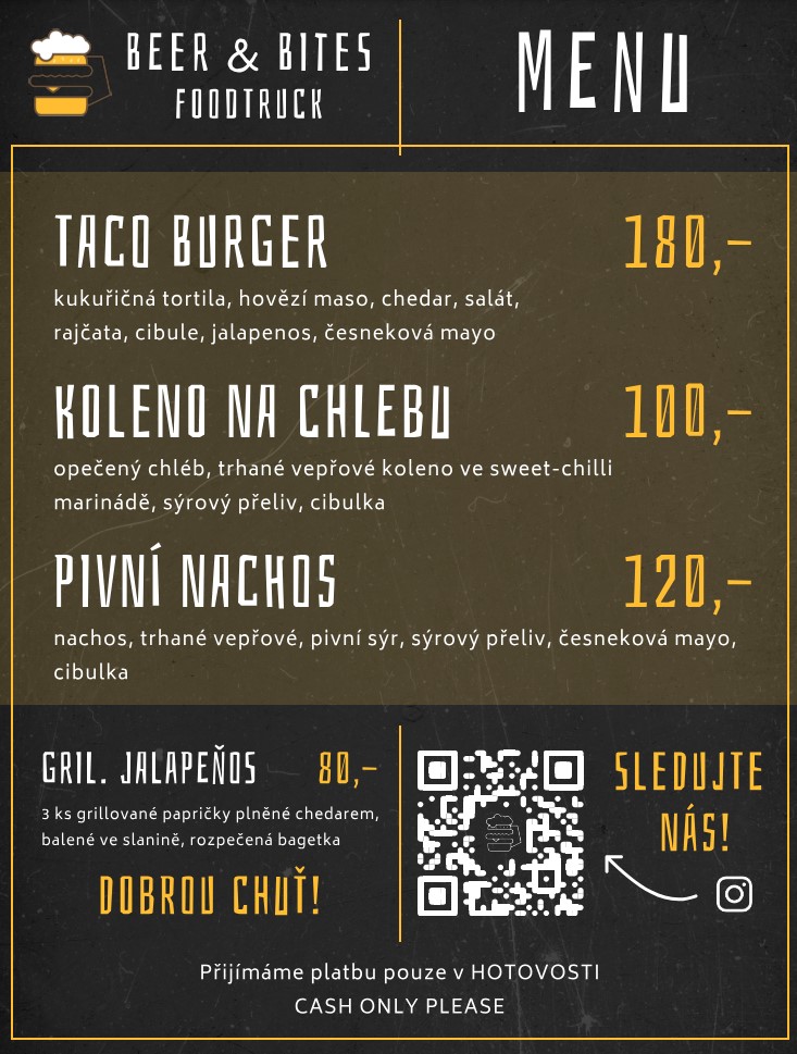 Foodtruck BEER & BITES<br>v Kostěnicích