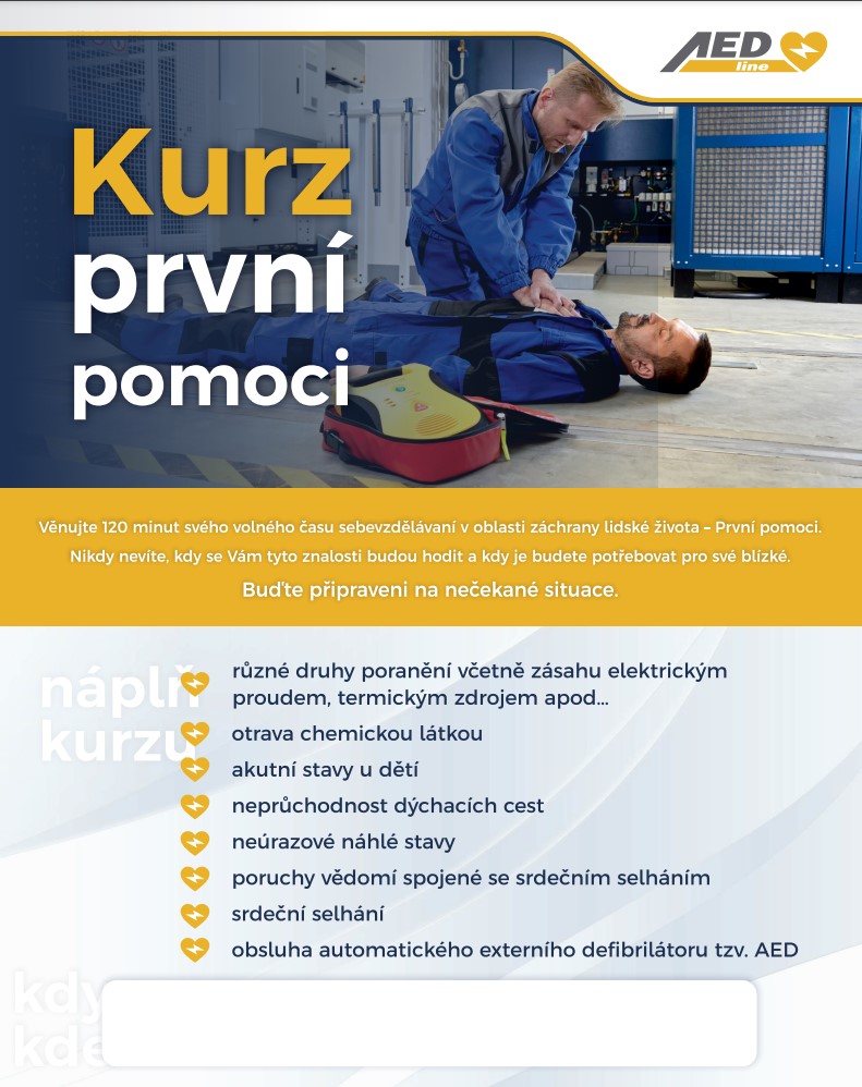 Kurz první pomoci<br>21.11. 17-19 hod