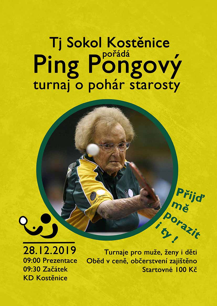 Ping pongový turnaj o pohár starosty