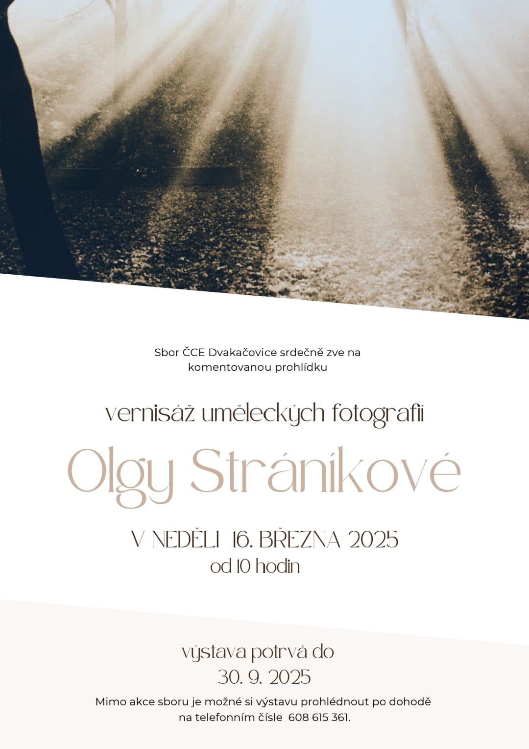 Vernisáž fotografií<br>Olgy Stráníkové