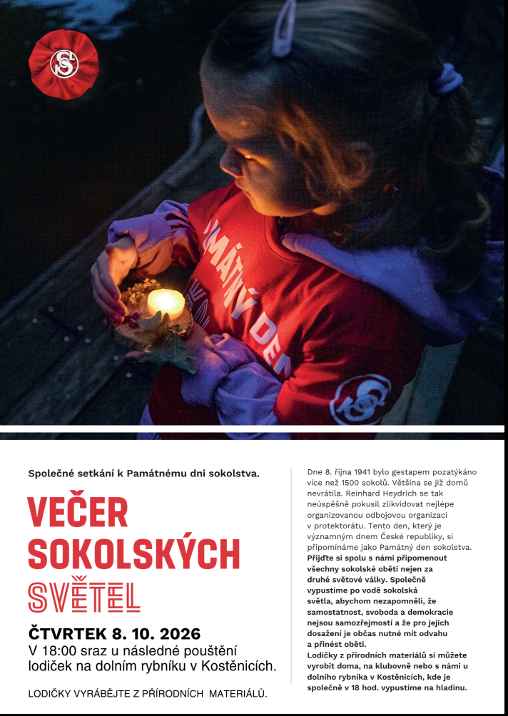 Večer sokolských<br>světel Večer sokolských<br>světel