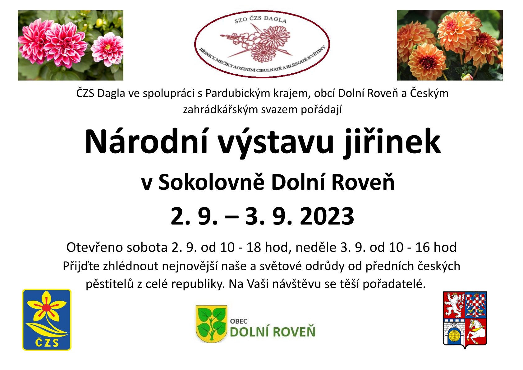 Výstava jiřinek<br>Dolní Roveň