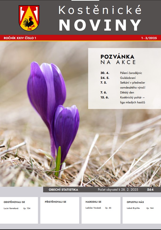 Kostěnické noviny<br>2025/1