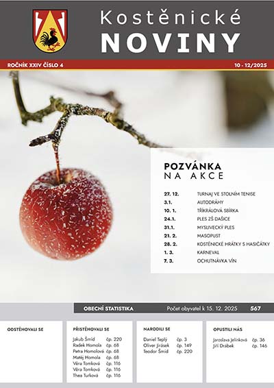 Kostěnické noviny 2025/4